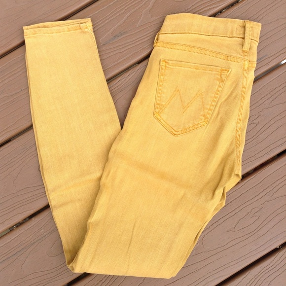 MOTHER the looker skinny pop goldfish jeans 24 - Picture 6 of 8